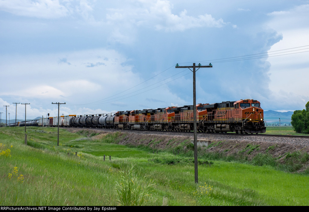 Westbound under Threatening Skies